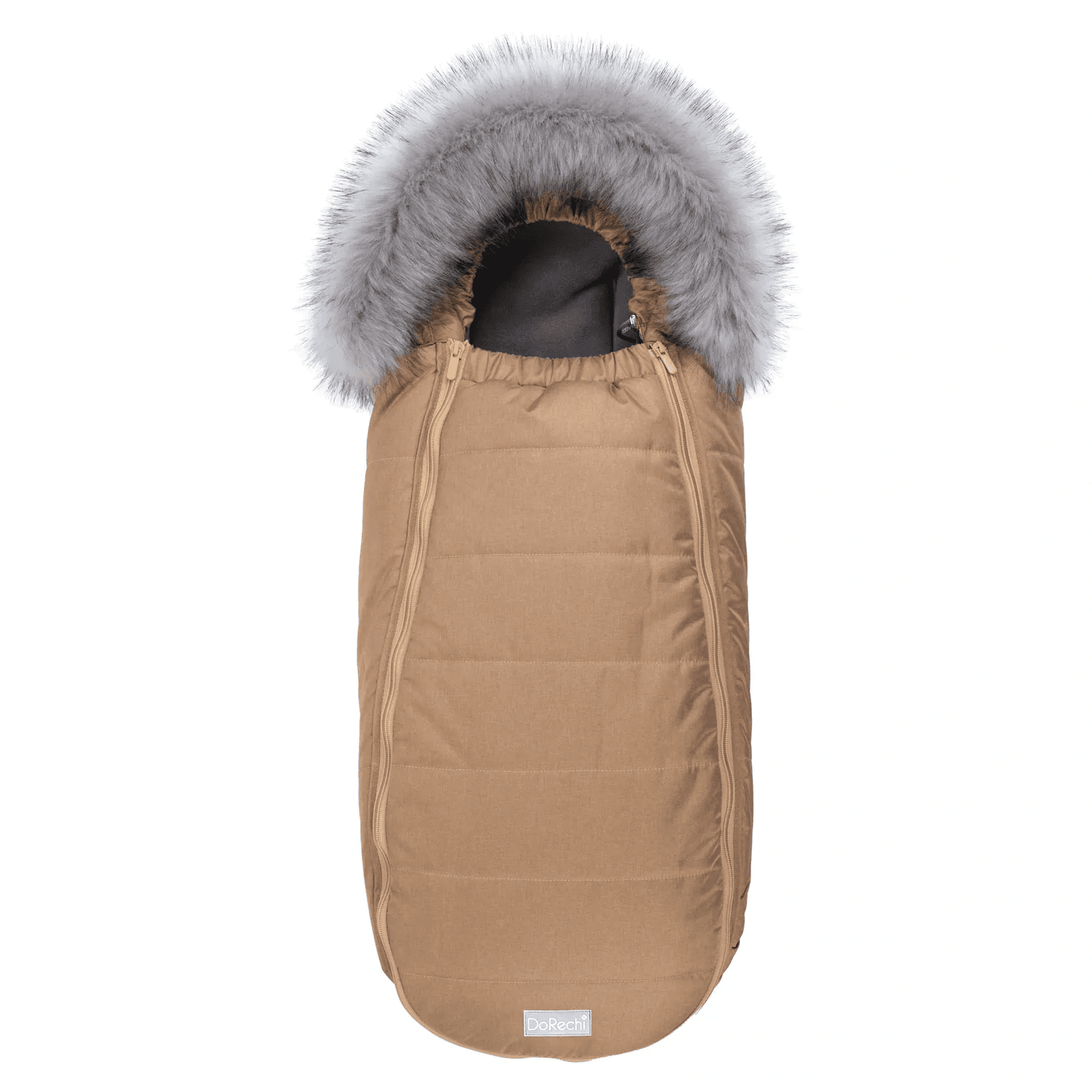 Конверт Dorechi Baby XS Флiс 1882 FО Beige з опушкою