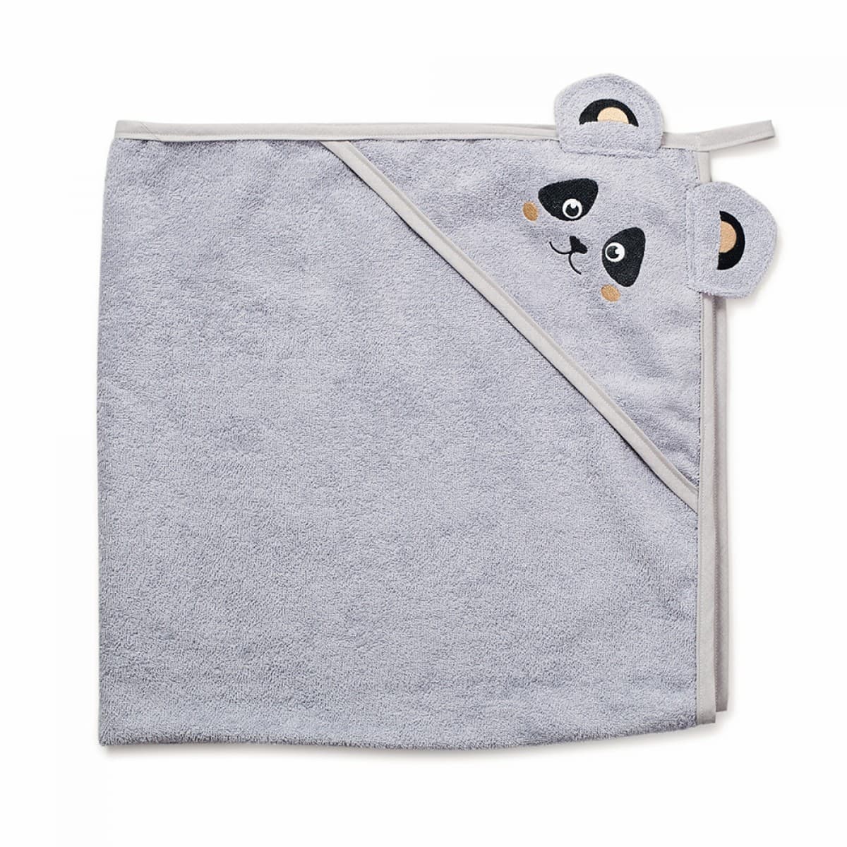 Рушник-куточок для купання Twins Panda grey 1500-TANP-010