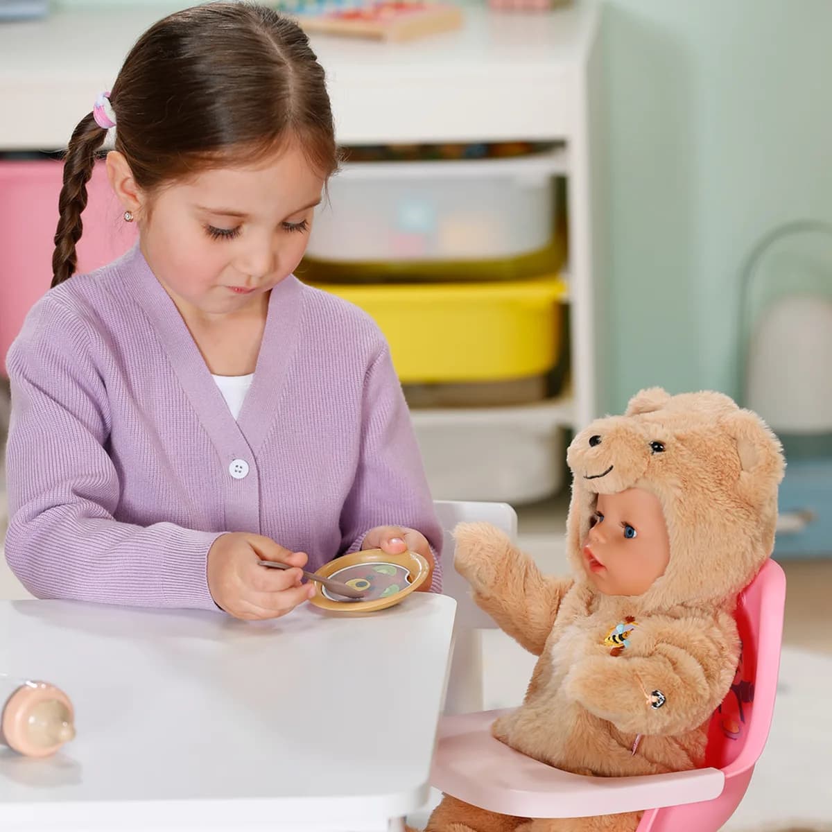 Лялька ZAPF Baby Born Емма у костюмі ведмедика 43см 837115 фото 5 Лялька ZAPF Baby Born Емма у костюмі ведмедика 43см 837115 фото 5
