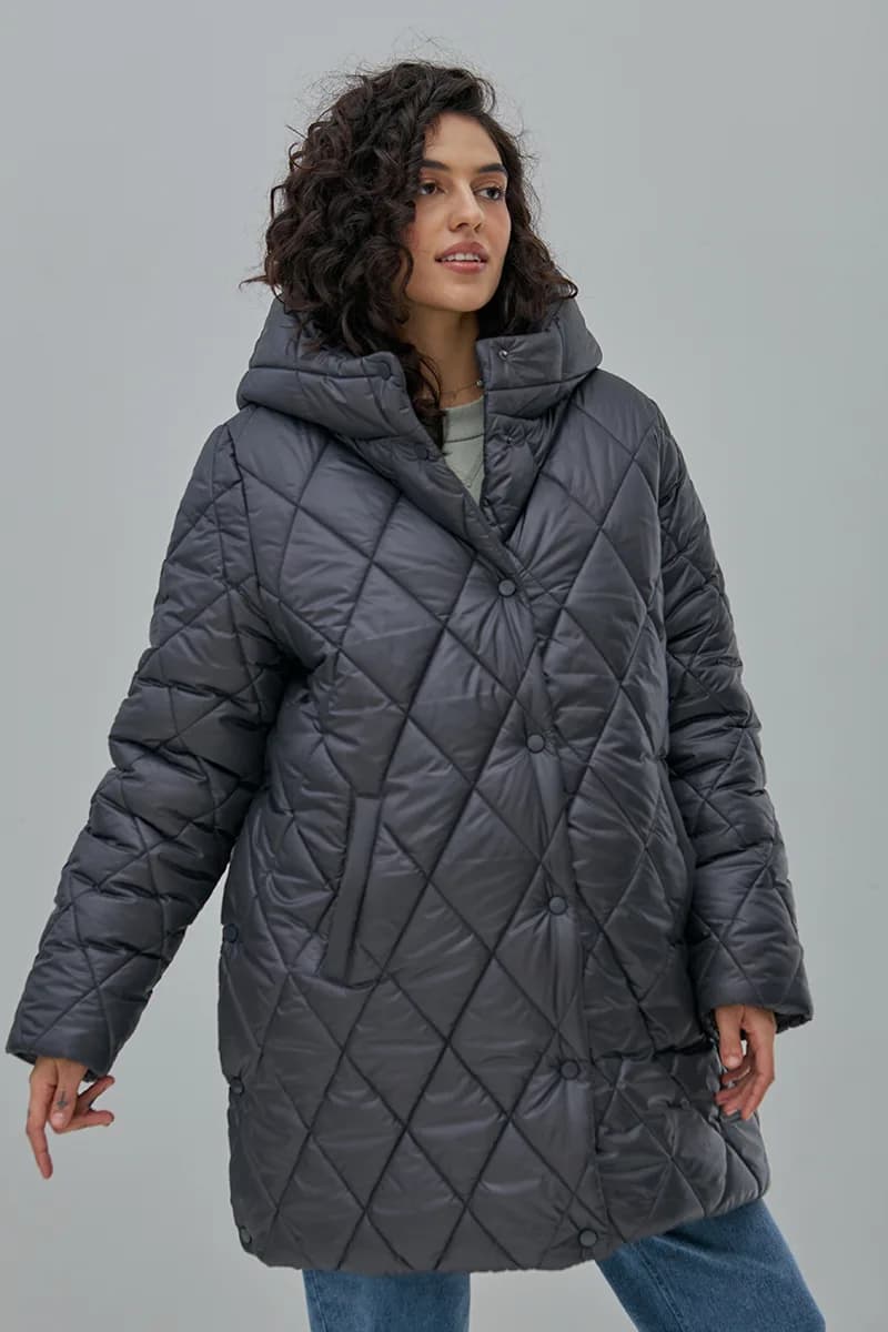 Куртка для вагітних S-XL Юла мама AKARI OW-43.021 -сірий фото 3