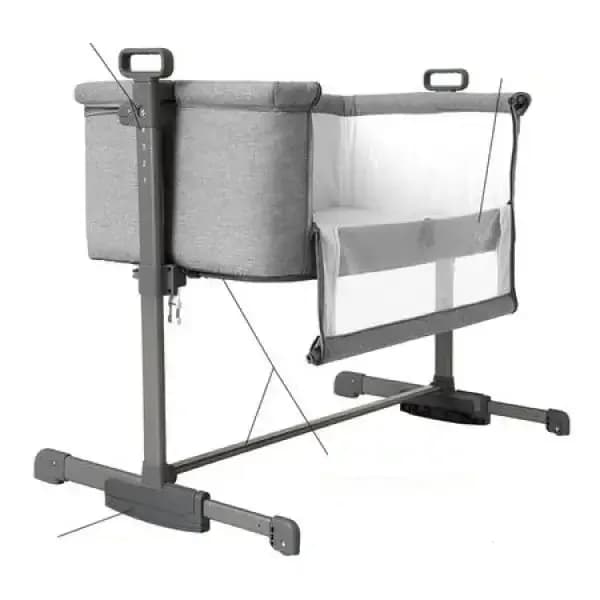 Ліжко приставне Carrello Luna CRL-8404 Neutral Grey фото 2