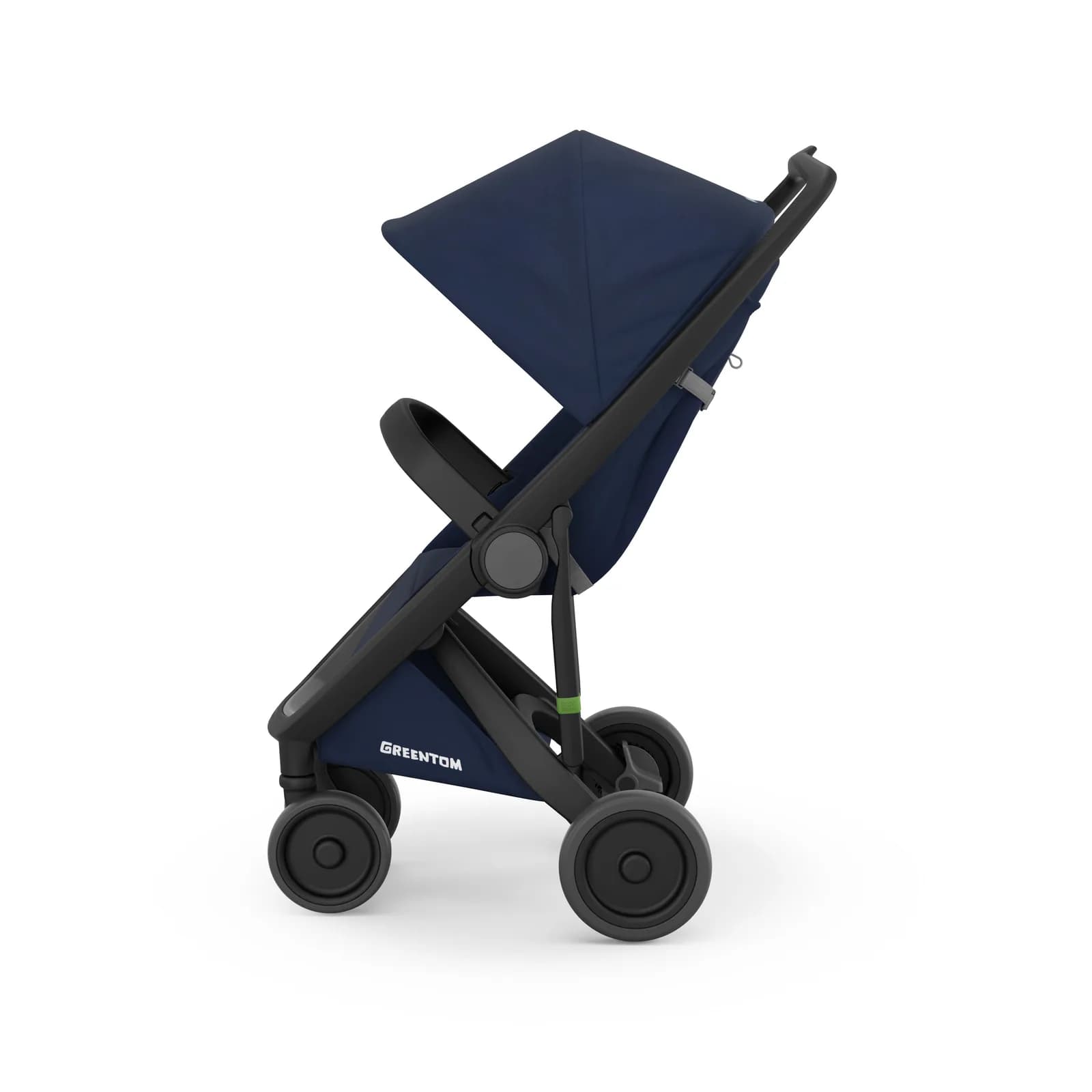 Коляска прогулянкова Greentom Classic GCBВ-2 Blue-Black фото 3