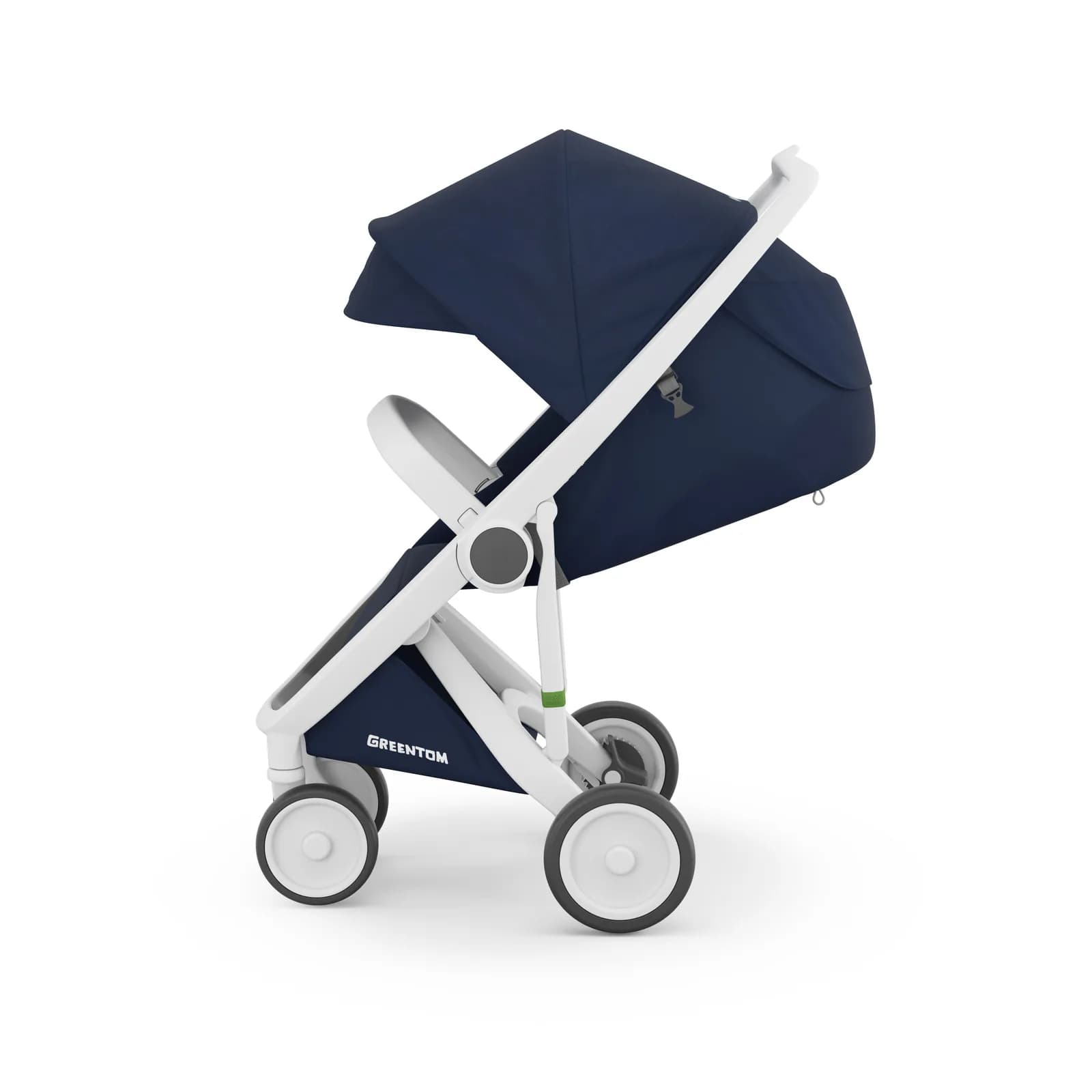 Коляска прогулянкова Greentom Classic GCBW-2 Blue-White фото 2