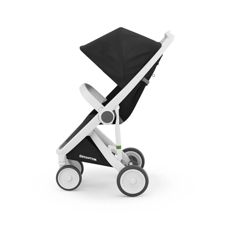 Коляска прогулянкова Greentom Classic GCBW-3 Black-White фото 3