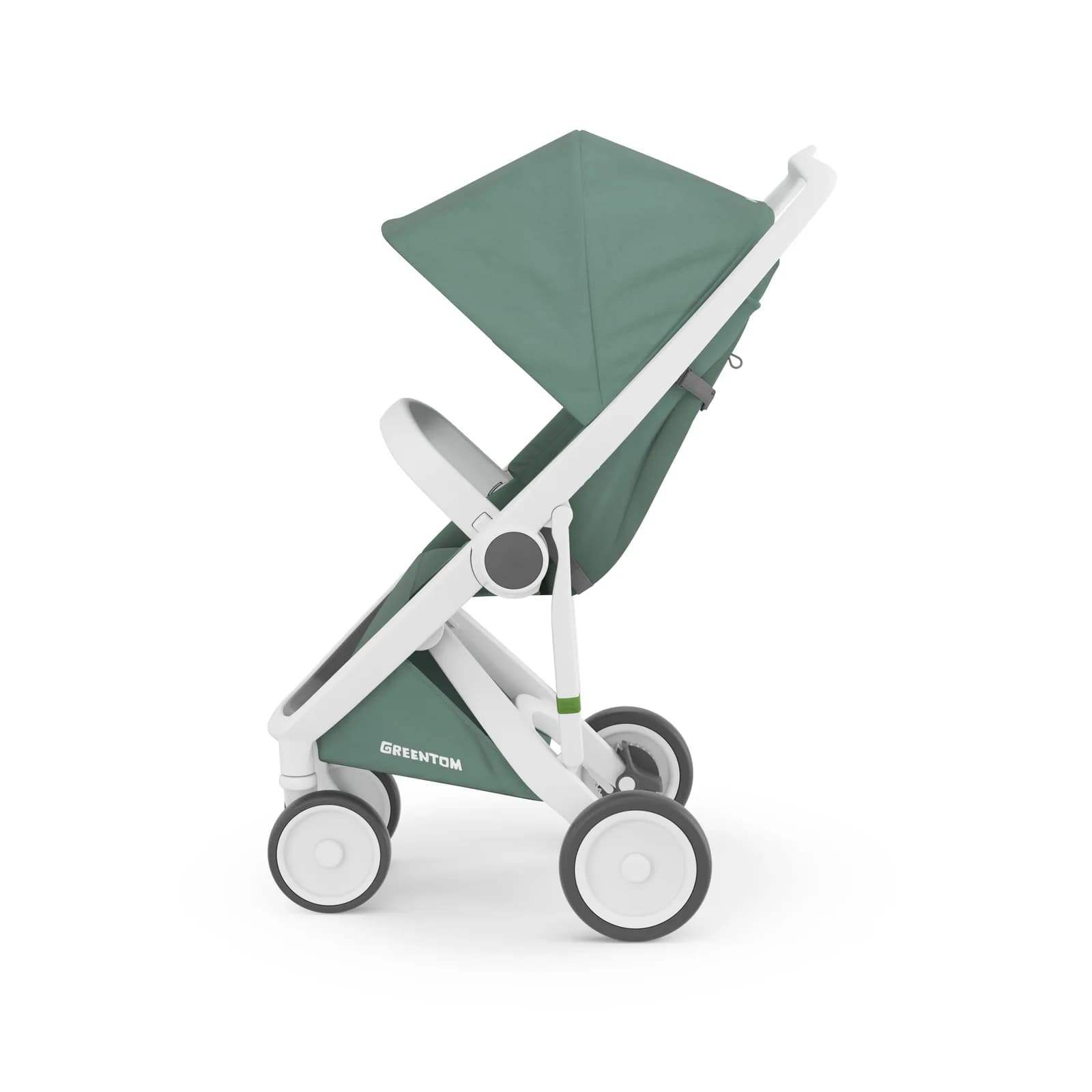 Коляска прогулянкова Greentom Classic GCSW-1 Sage-White фото 2