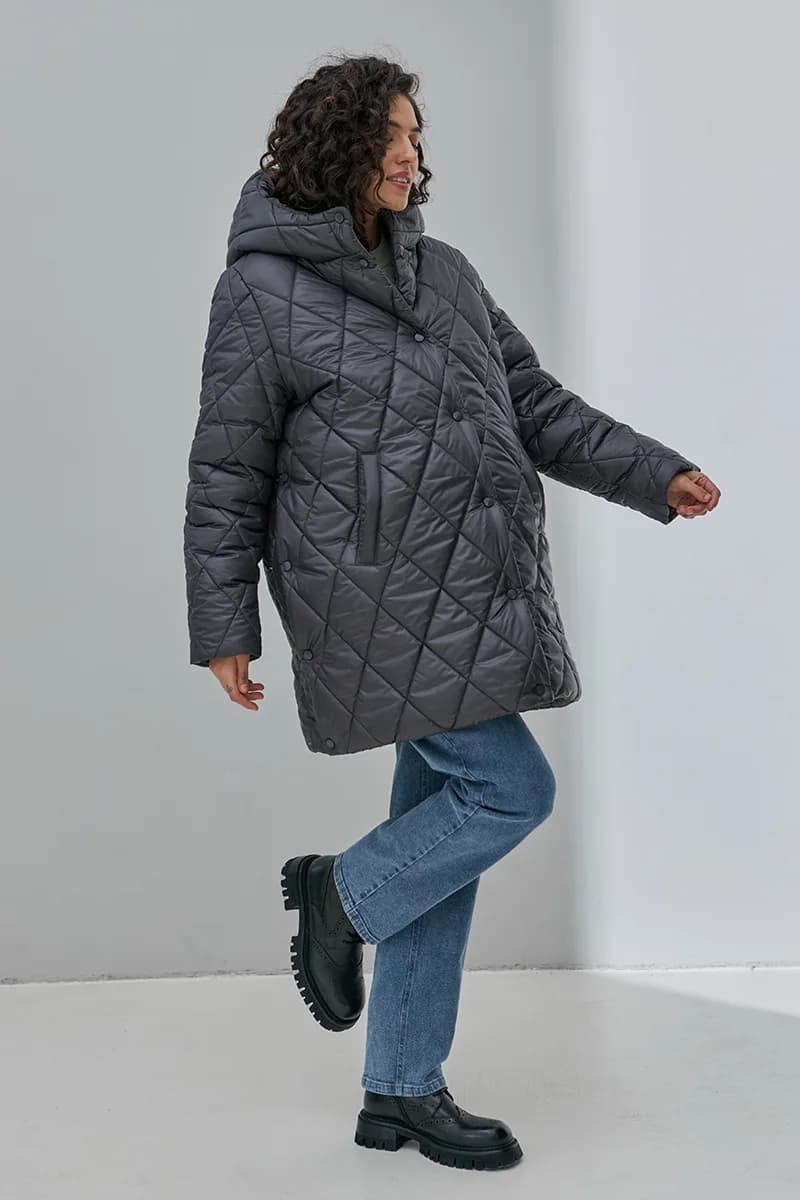 Куртка для вагітних S-XL Юла мама AKARI OW-43.021 -сірий фото 10