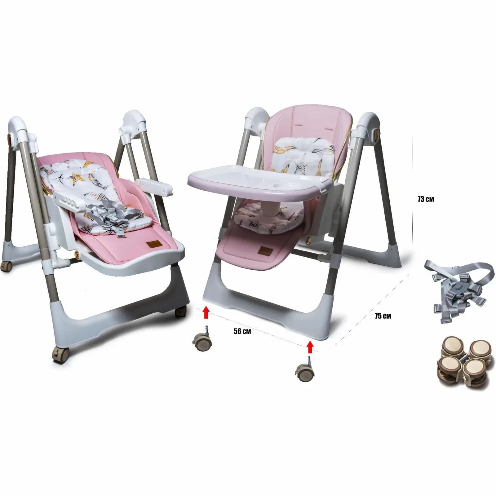 Стільчик для годування Bambi M 5897 Pink фото 2