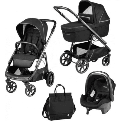 Коляска універсальна 3в1 Peg-Perego Veloce PACK-VEL31LG000005 Black Shine Lounge