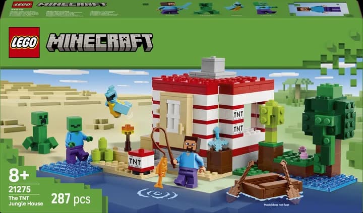 Конструктор Lego Minecraft Будинок з вибухівки в джунглях 287дет 21275 фото 2