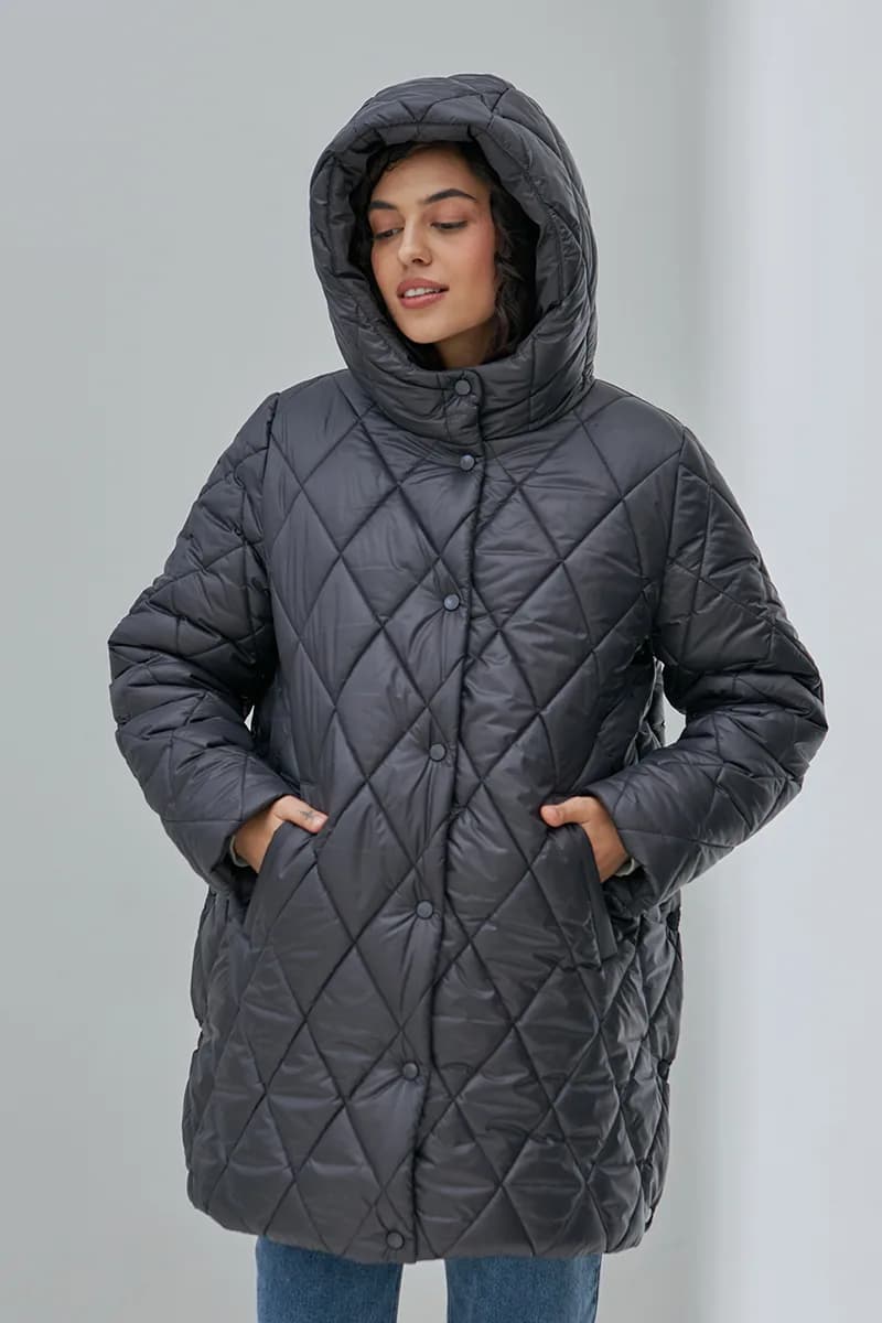 Куртка для вагітних S-XL Юла мама AKARI OW-43.021 -сірий фото 4