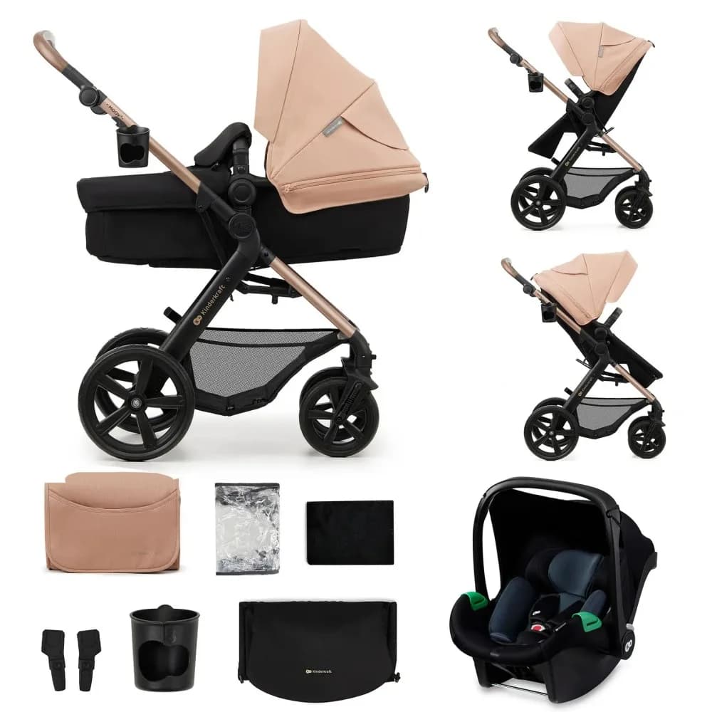Коляска універсальна 3в1 Kinderkraft Moov 2 Air KSMOOV02BEG0000 Sand Beige фото 2