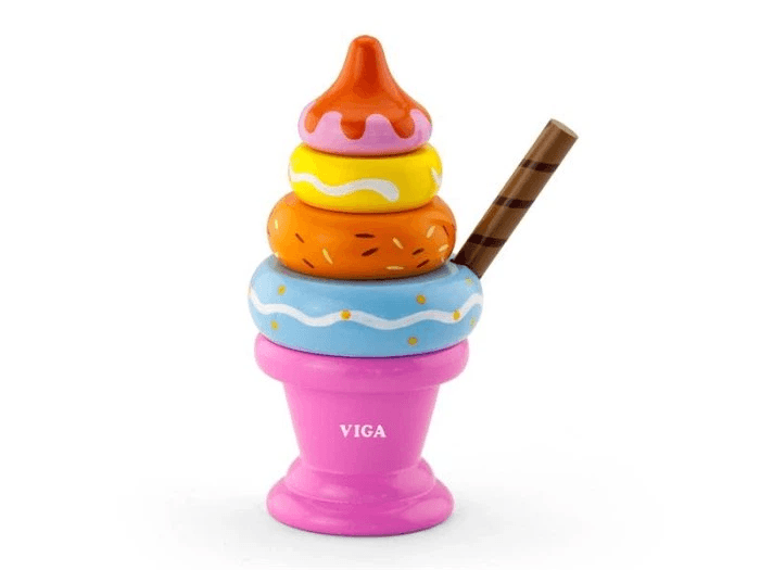 Пірамідка дерев'яна Viga Toys Морозиво 51321
