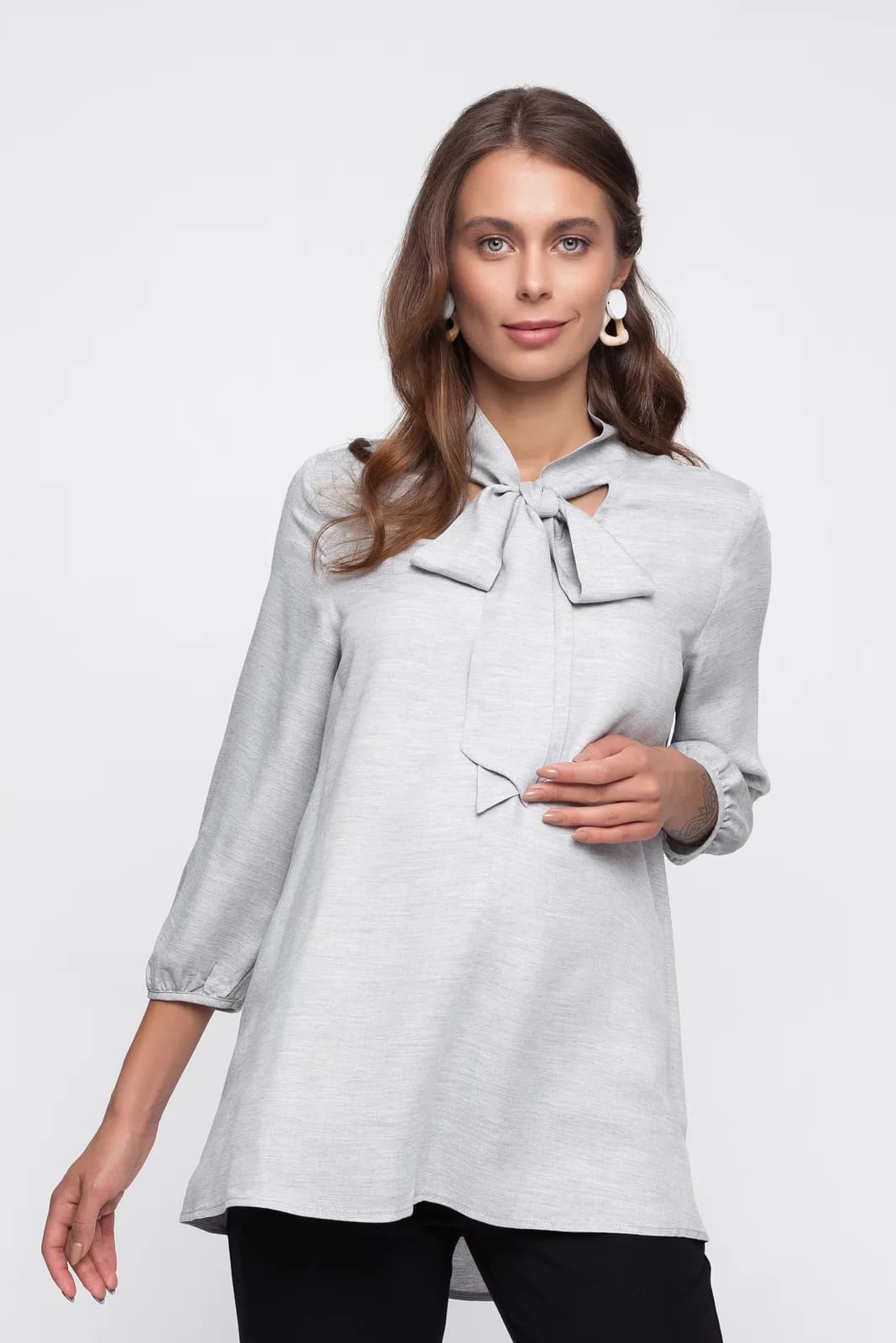 Туніка S-XL Юла мама Berenice TN-30.011 -сірий фото 5