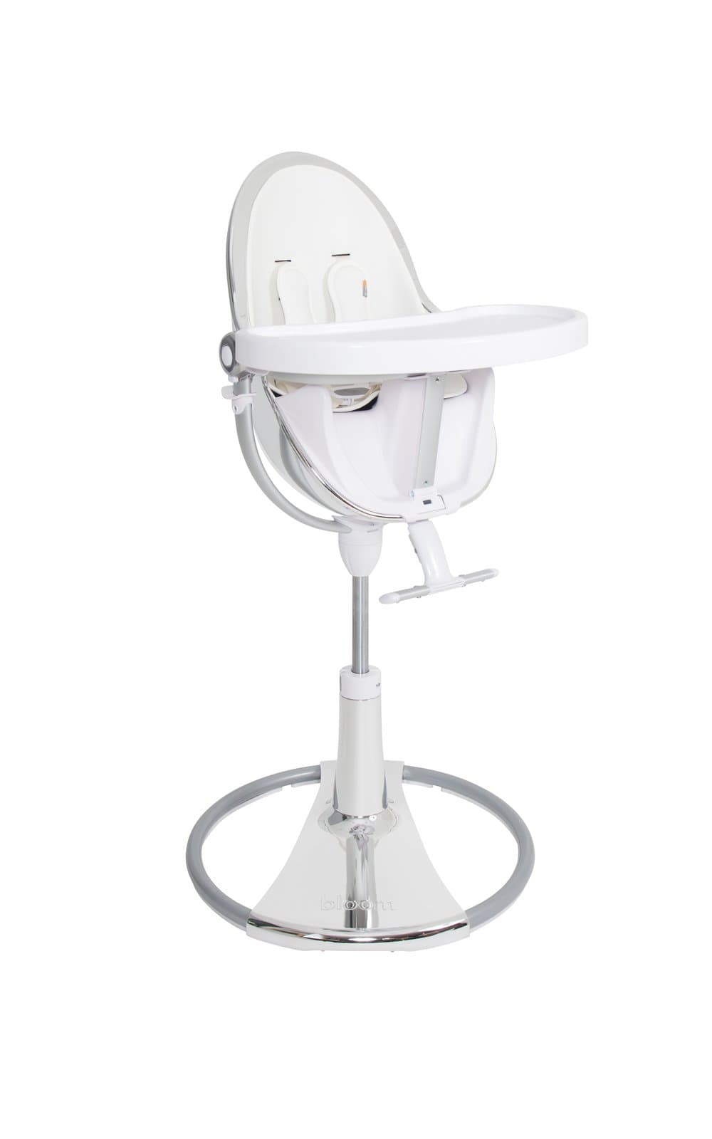 Стільчик для годування Bloom Fresco Silver+coconut white E10535-S\E10516-CWL