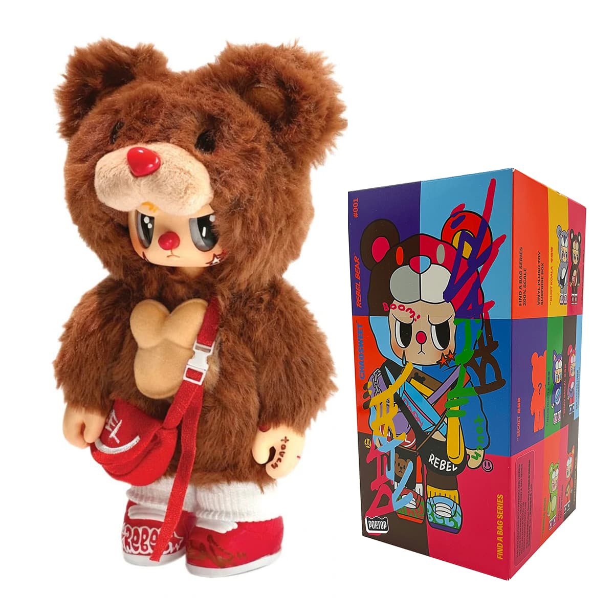 Іграшка м'яка Pop Top Rebel Bear Find A Bag Кул бой CSRB005