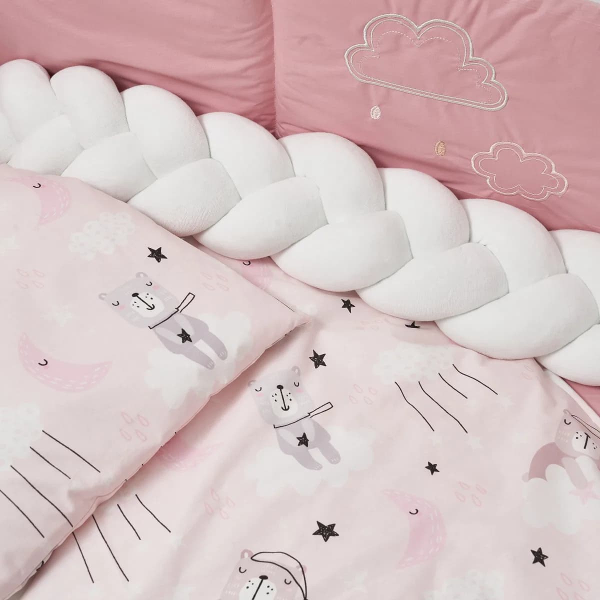 Постільний комплект Twins Fluffy Puffy powder pink 7од 4076-TFP-24 фото 2