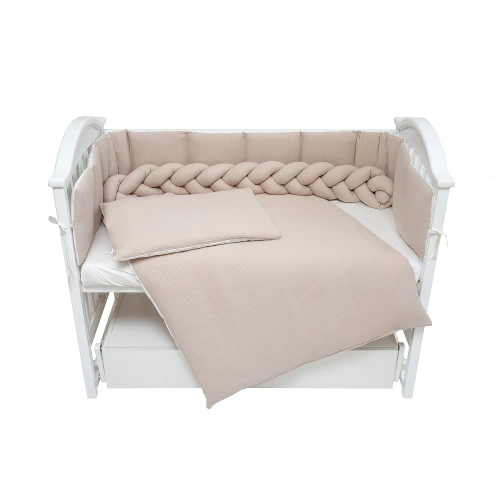 Постільний комплект Twins Cotton 7ел 4077-TC-02 beige
