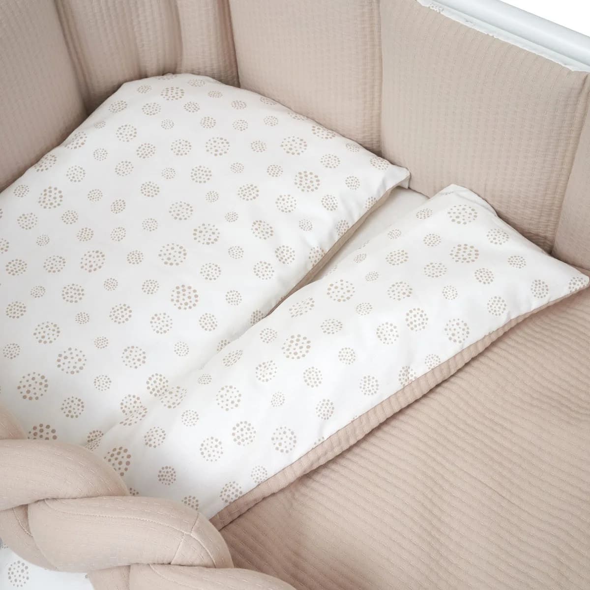 Постільний комплект Twins Cotton 7ел 4077-TC-02 beige фото 2