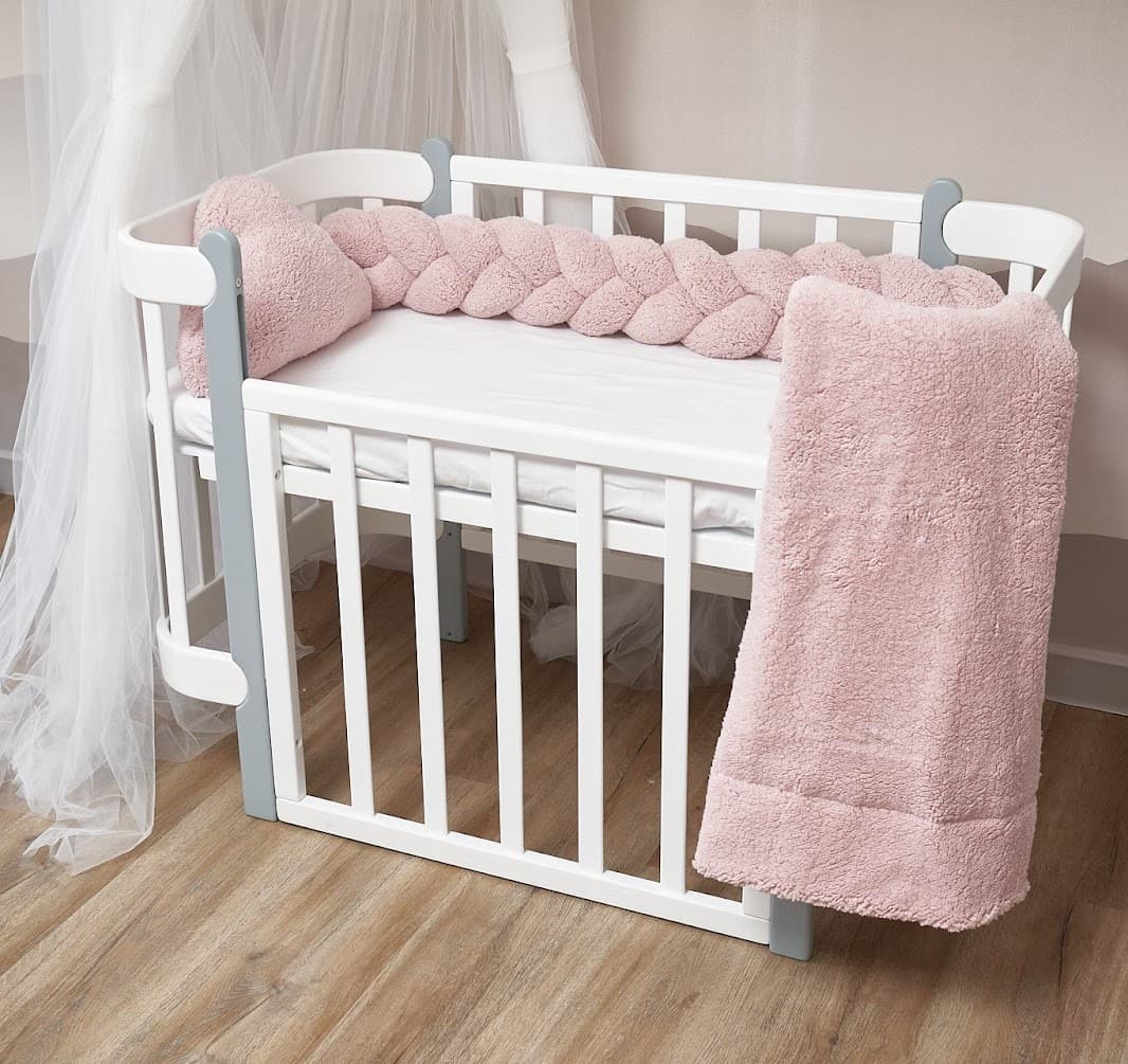 Бампер-коса Twins Teddy 120 см 2020-K3T120-24 powder pink