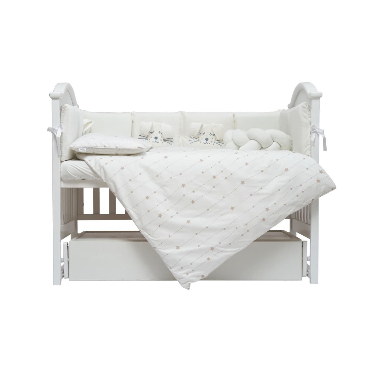 Постільний комплект Twins Кролик 7од 4075-TК-202 ecru