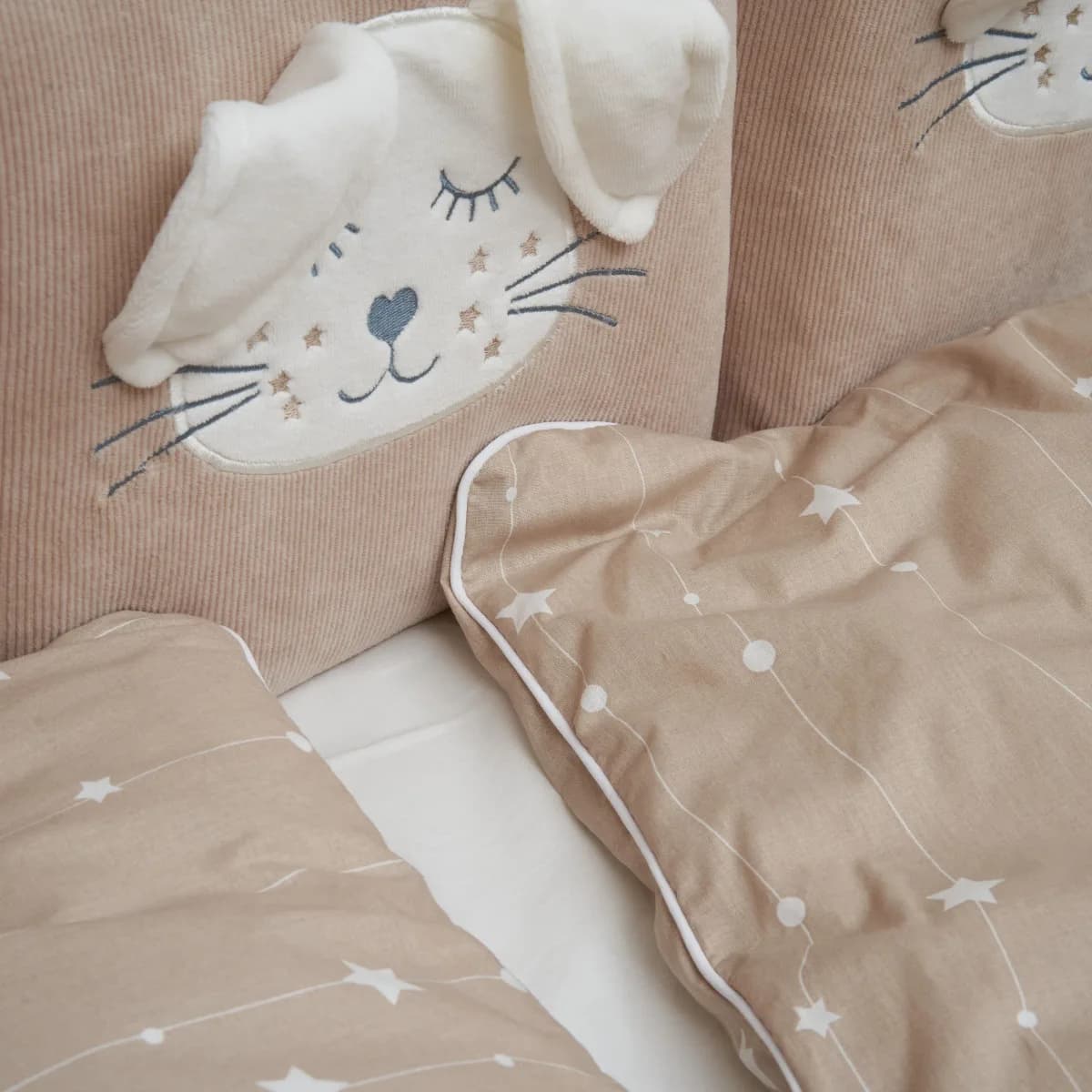 Постільний комплект Twins Кролик 7од 4075-TК-02 beige фото 2