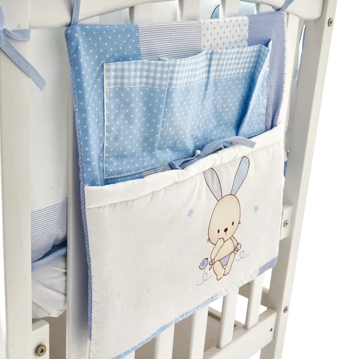 Постільний комплект Twins Dolce Друзья зайчики blue 7од 4060-D7-003 фото 3