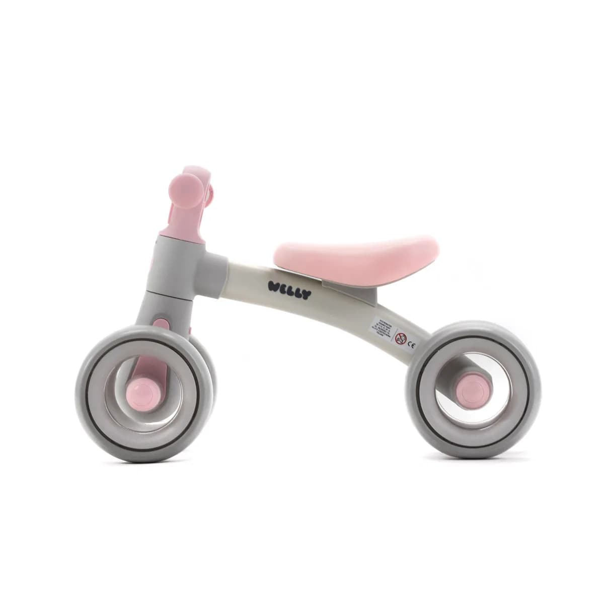 Беговел 6" Adamex Welly 681619 grey-pink фото 2
