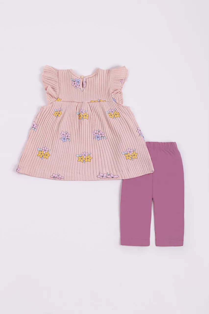 Комплект(туніка+лосини)"Квіти" дівчинка Soft baby 010 фото 2 Комплект(туніка+лосини)"Квіти" дівчинка Soft baby 010 фото 2