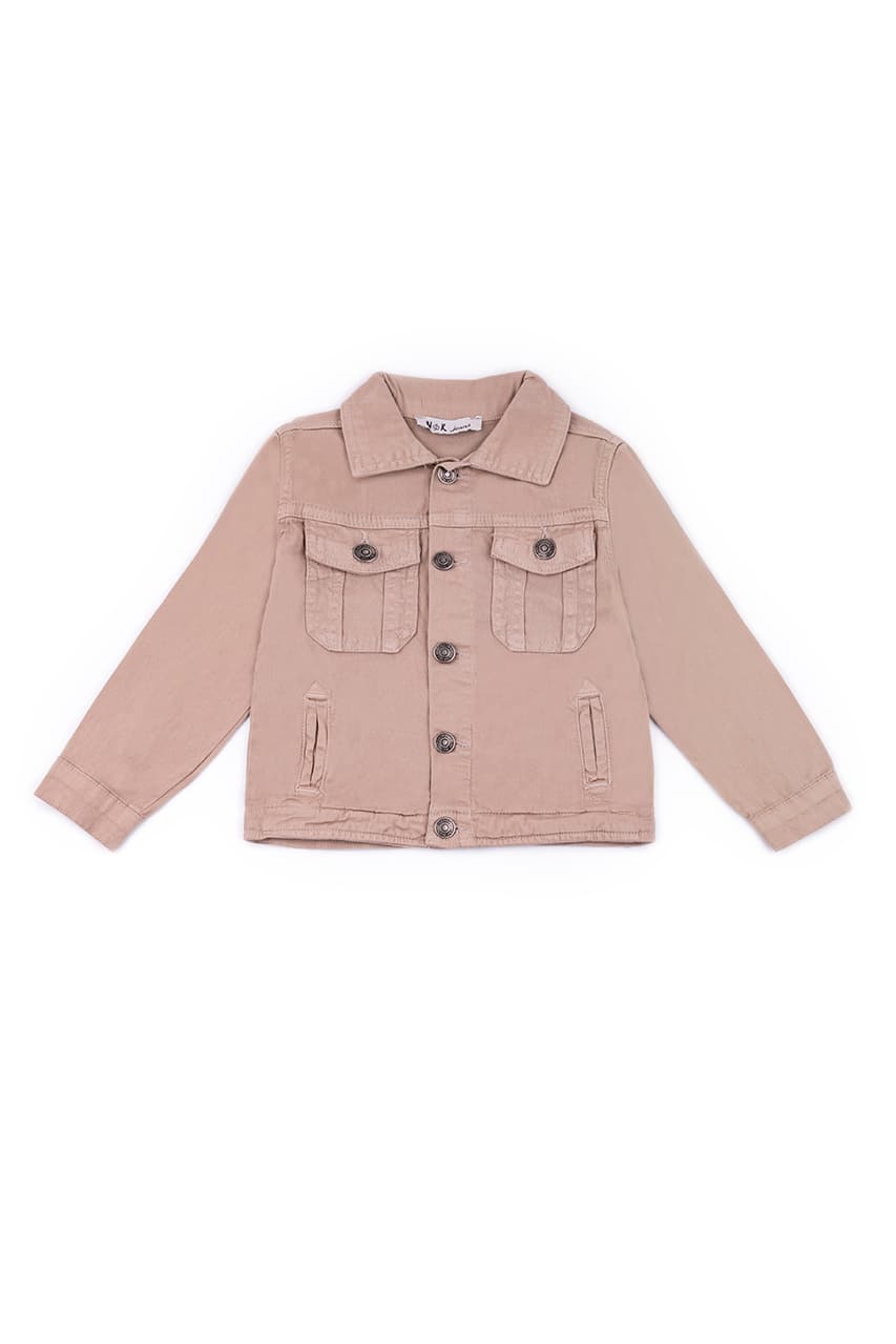 Джинсова куртка NK 44700бежевий