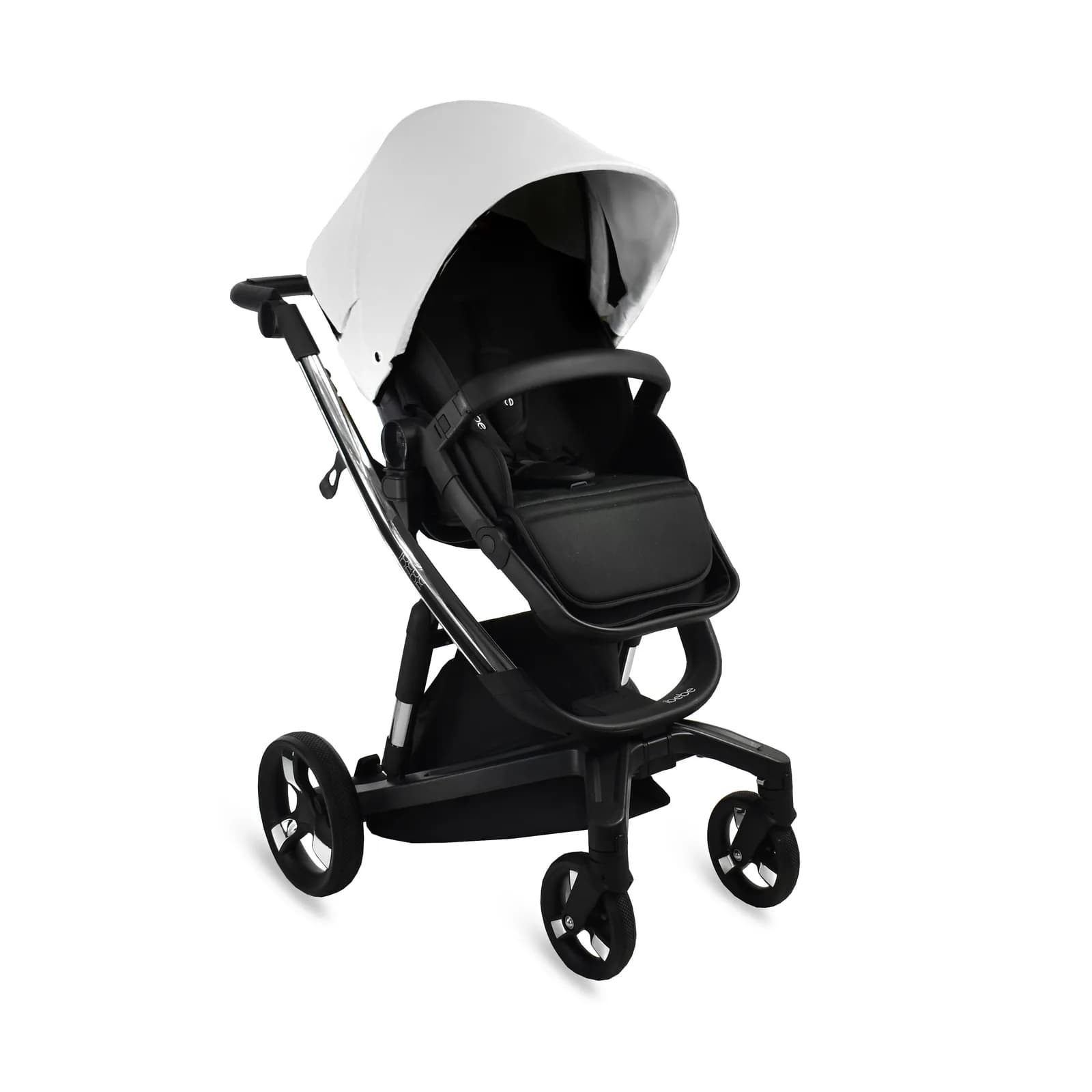 Коляска універсальна 2в1 iBebe i-stop ib-is-32 White eco Chrome фото 2