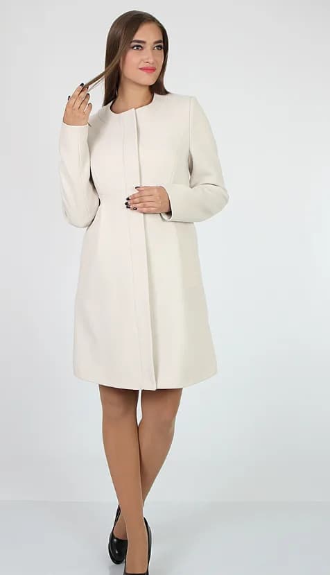 Пальто для вагітних S-XL Юла мама MADELEINE OW-37.022 -бежевий фото 4