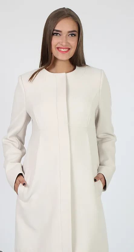 Пальто для вагітних S-XL Юла мама MADELEINE OW-37.022 -бежевий фото 6