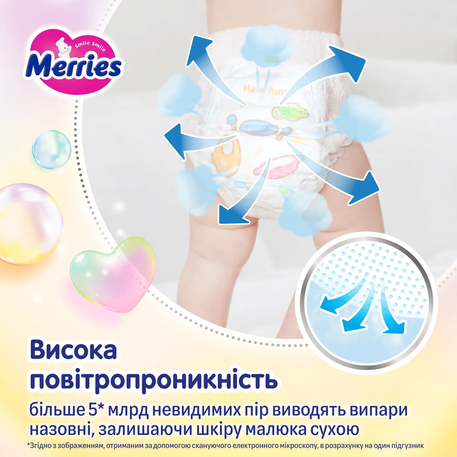 Підгузники-трусики Merries large XL 46шт 442963 фото 4