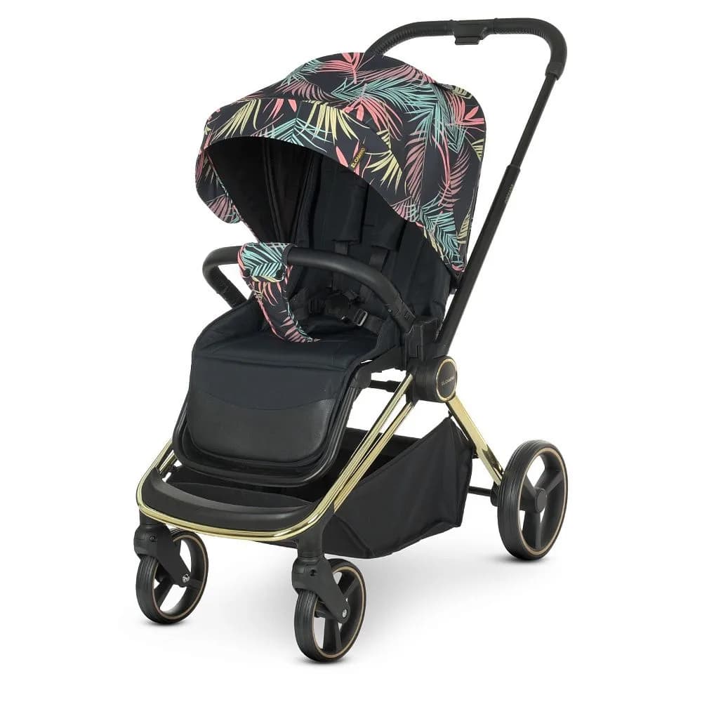 Коляска універсальна 2в1 El Camino Persona ME 1091-G Black Pink Palm фото 4