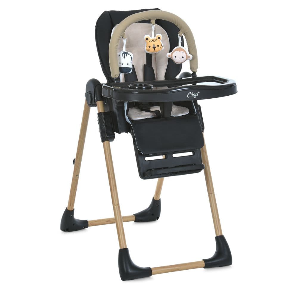 Стільчик для годування El Camino Craft ME 1115-W Black Стільчик для годування El Camino Craft ME 1115-W Black