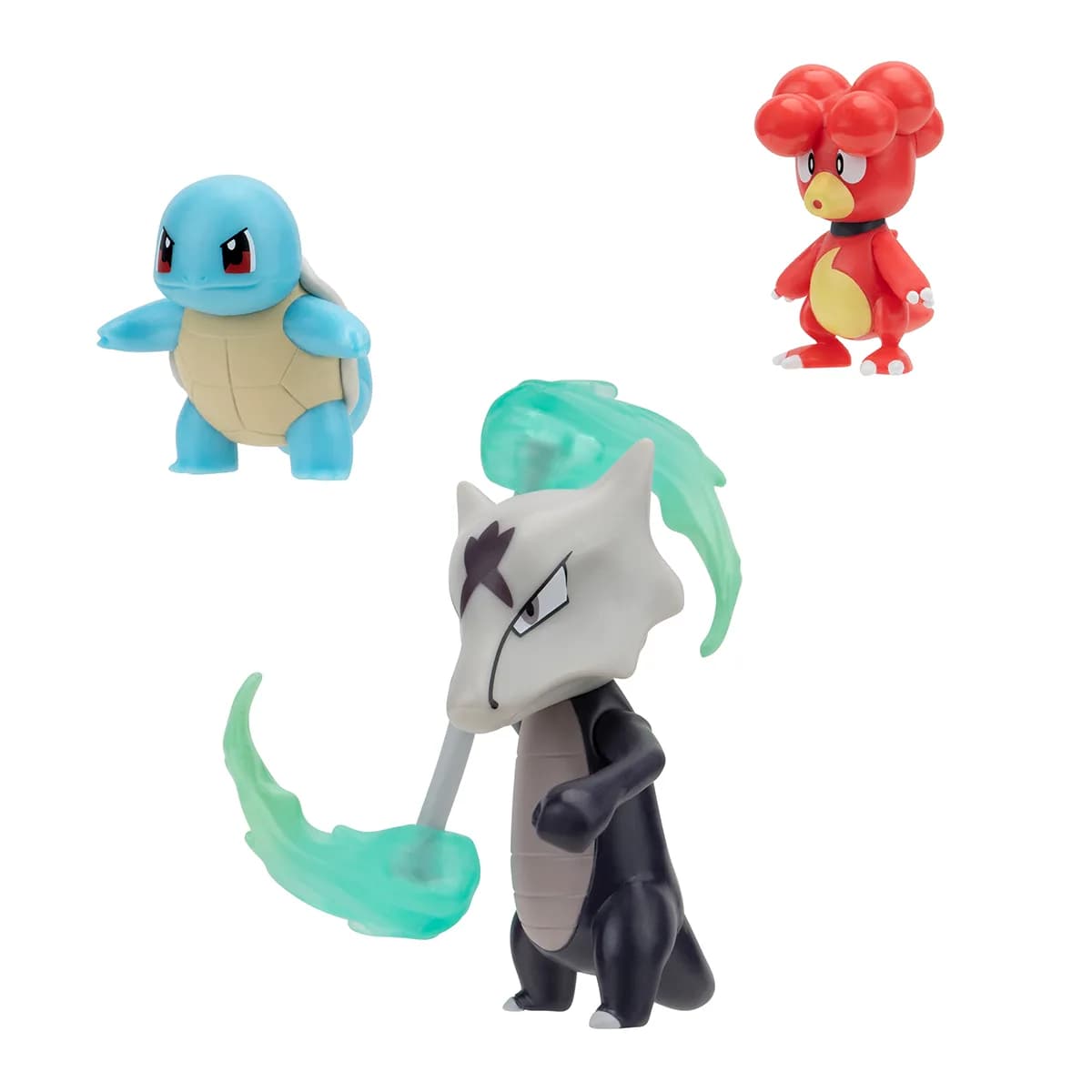 Ігровий набір фігурок Pokemon W19 Магбі, Сквіртл, Алола Маровак PKW3600 фото 2 Ігровий набір фігурок Pokemon W19 Магбі, Сквіртл, Алола Маровак PKW3600 фото 2
