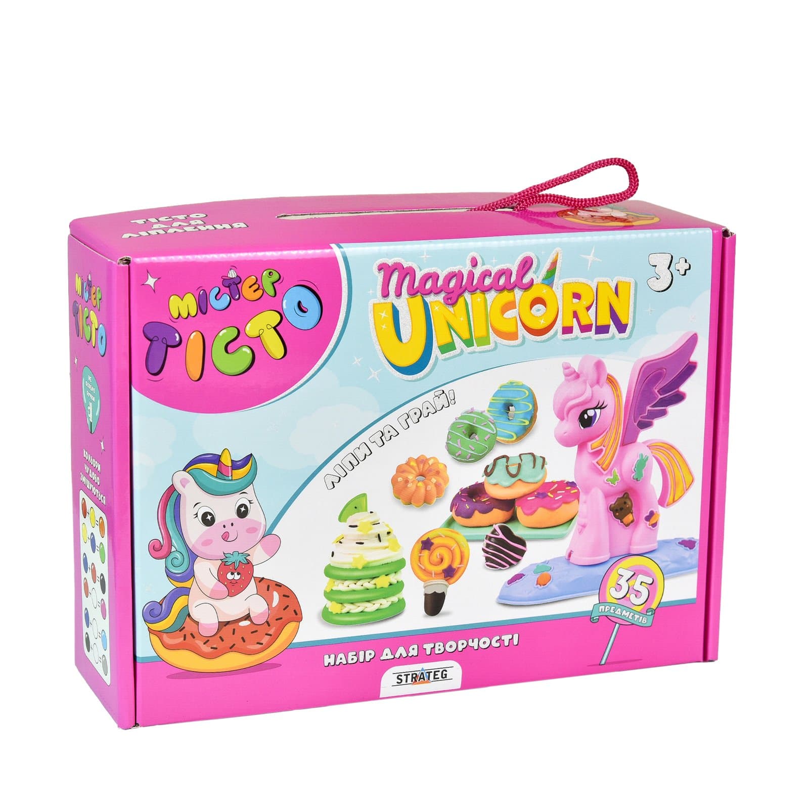 Набір для ліплення Strateg Містер тісто Magical Unicorn 41021