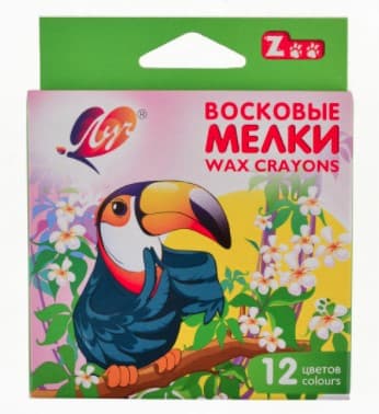 Олівці воскові шестигранні ЛУЧ 12кол 290109