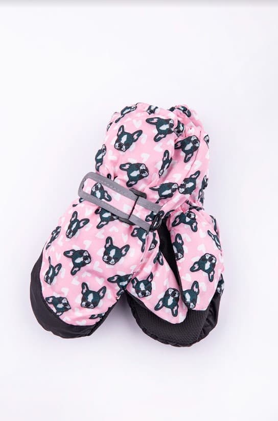 Рукавиці 2-4 YO! REN-0193G -рожевий