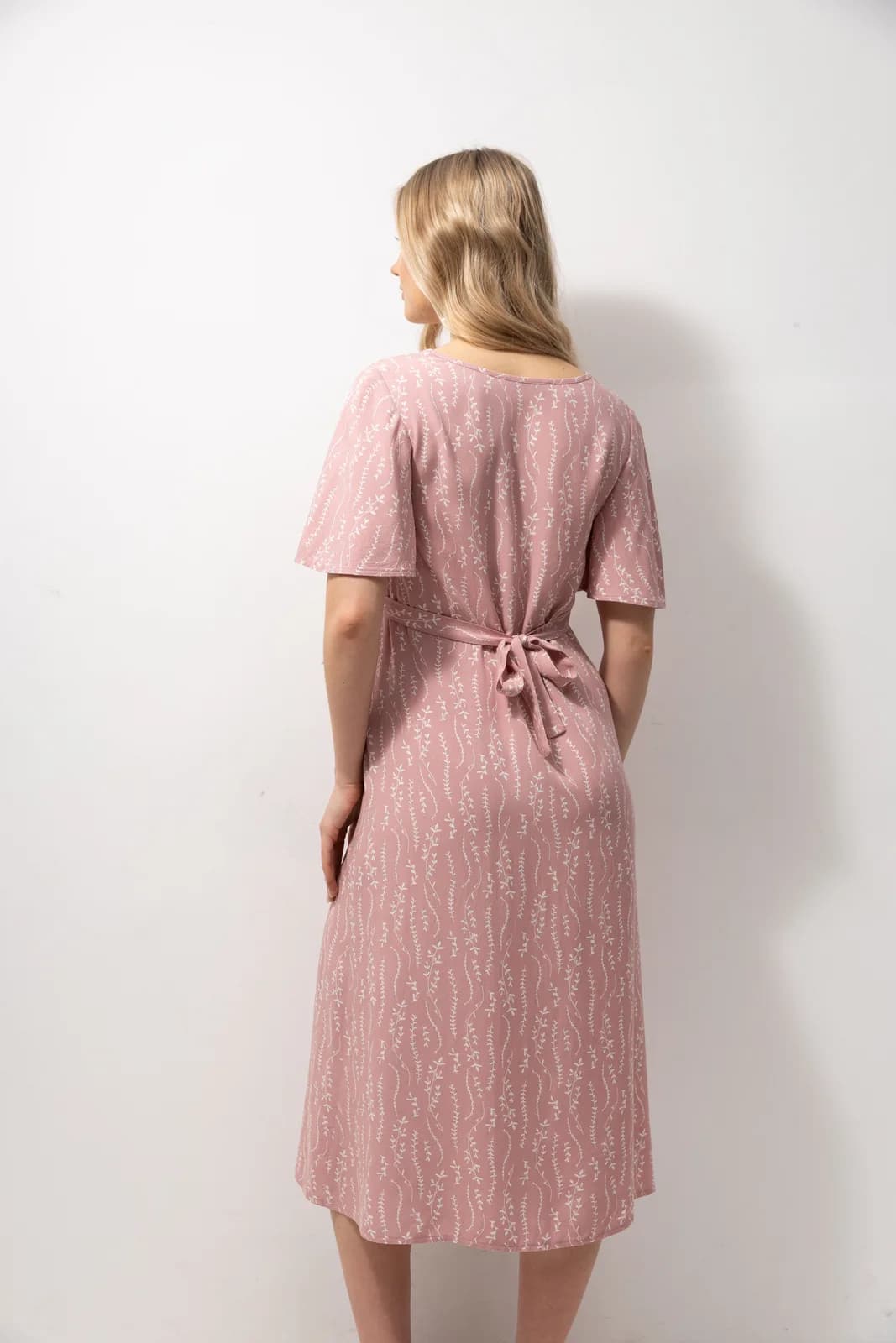 Сукня для вігітних і годування S-XXL Юла мама VANESSA DR-23.032 -рожевий фото 6