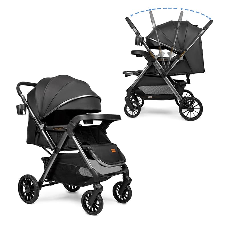Коляска прогулянкова Ninos Maxi 2 Black/Graphite NM2025BB