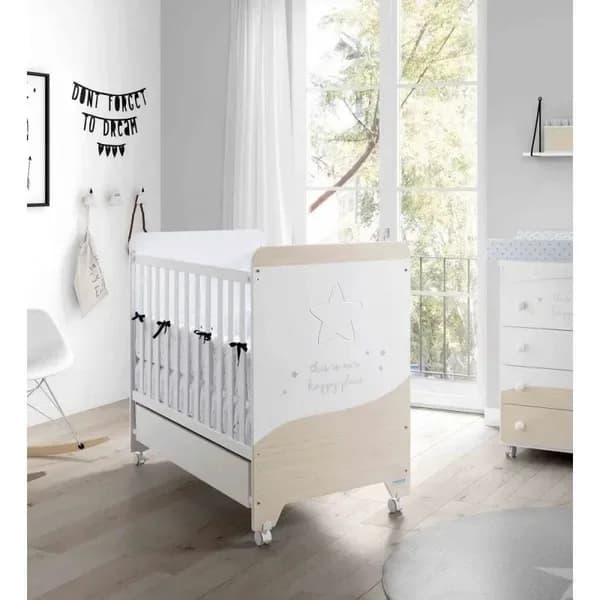 Ліжко дитяче Micuna Cosmic 120х60 см White Nordic COSMIC WHITE/NORDIC фото 2