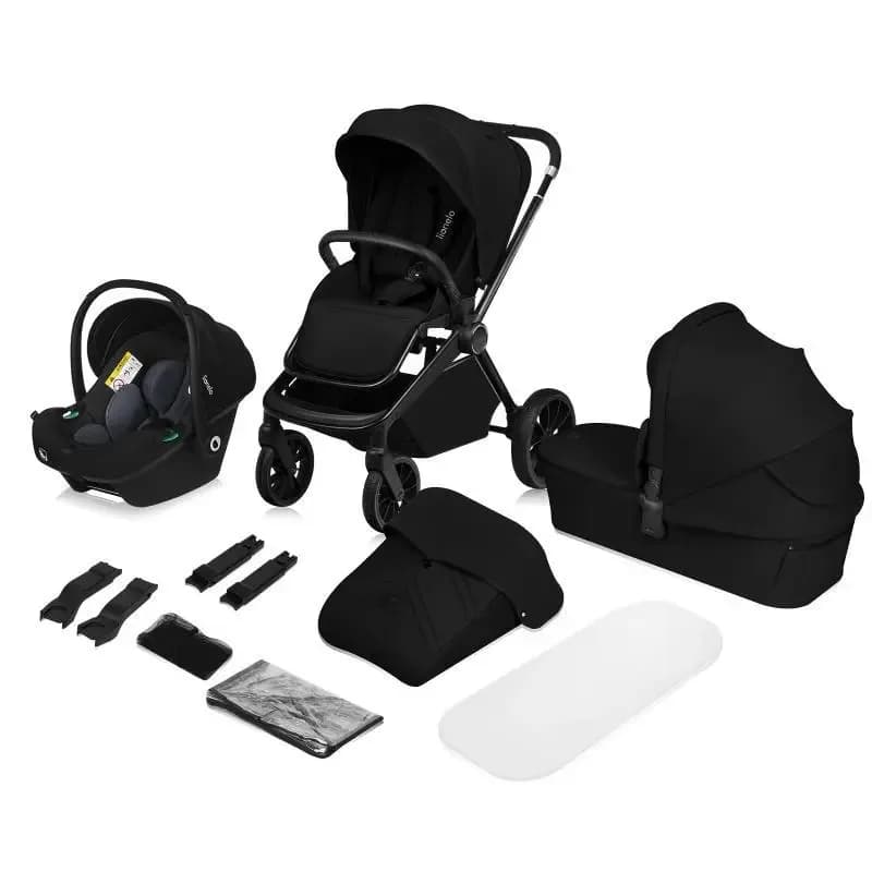Коляска універсальна 3в1 Lionelo Mika Plus Black Onyx LO-MIKA PLUS 3IN1 BLACK ONYX фото 2