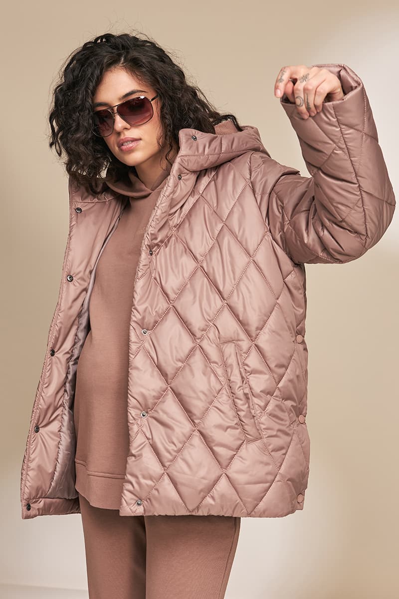 Куртка для вагітних S-XL Юла мама NOA OW-33.013 -коричневий