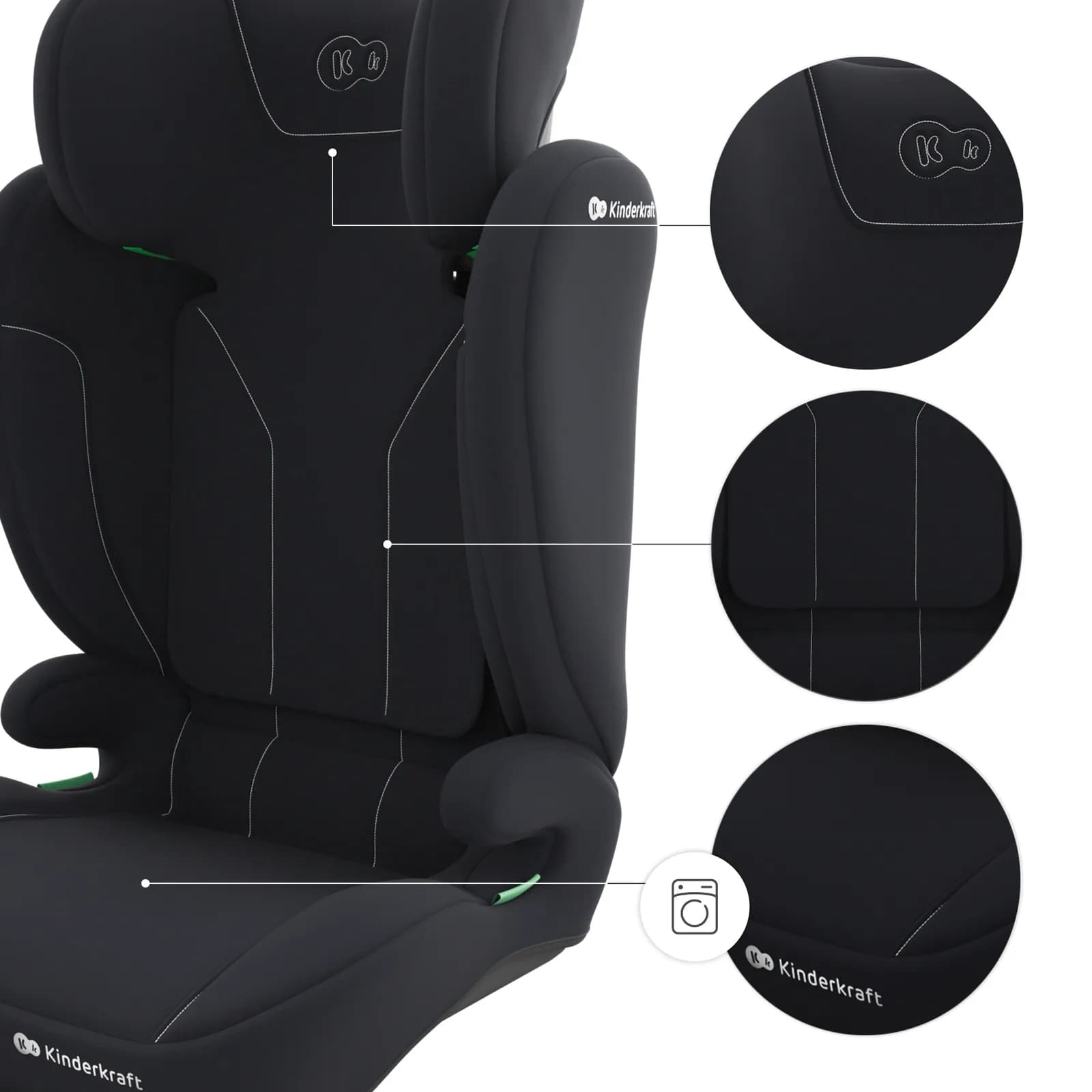 Автокрісло Kinderkraft i-Spark 2 Plus i-Size KCISPA02BLKPL00 Black фото 5