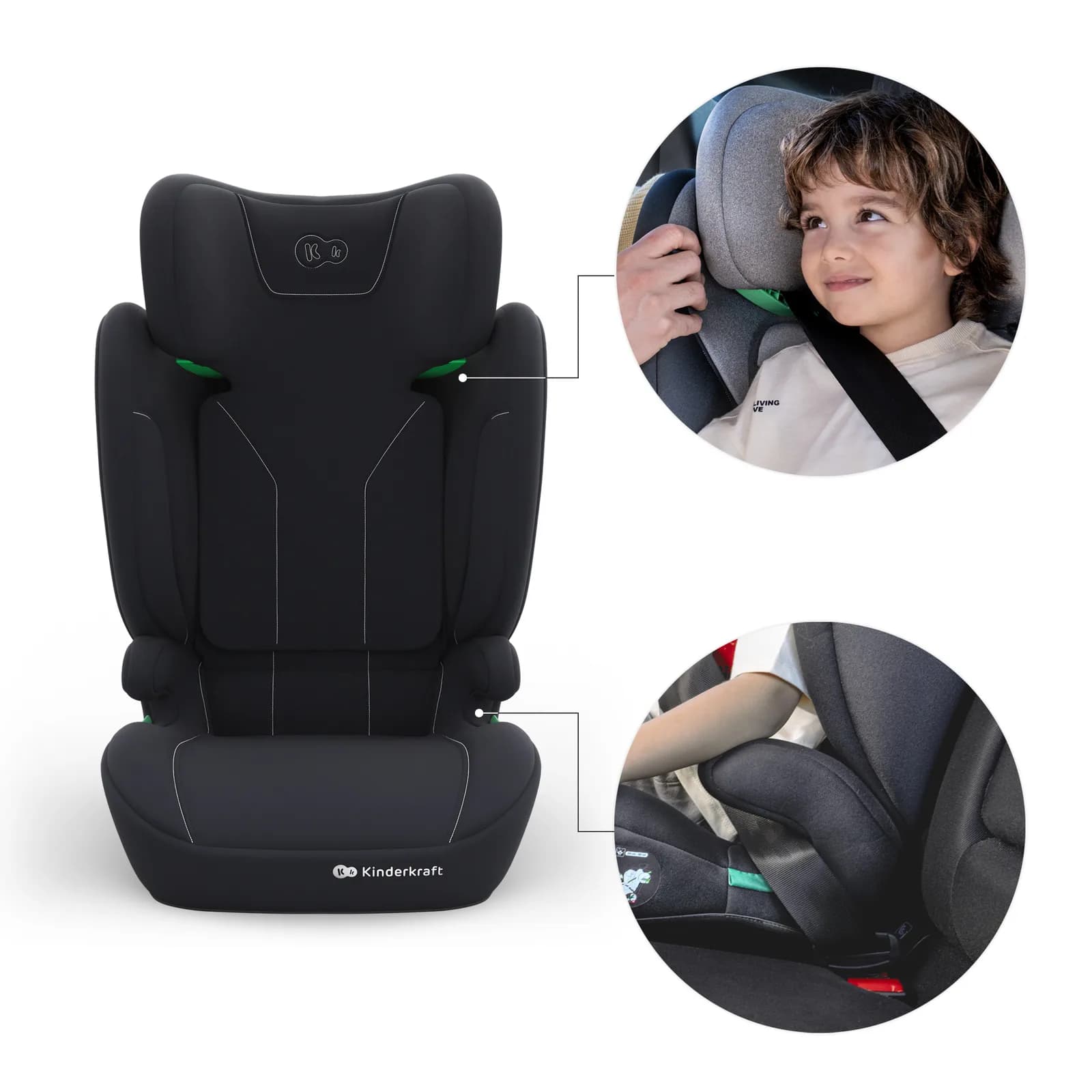 Автокрісло Kinderkraft i-Spark 2 Plus i-Size KCISPA02BLKPL00 Black фото 8