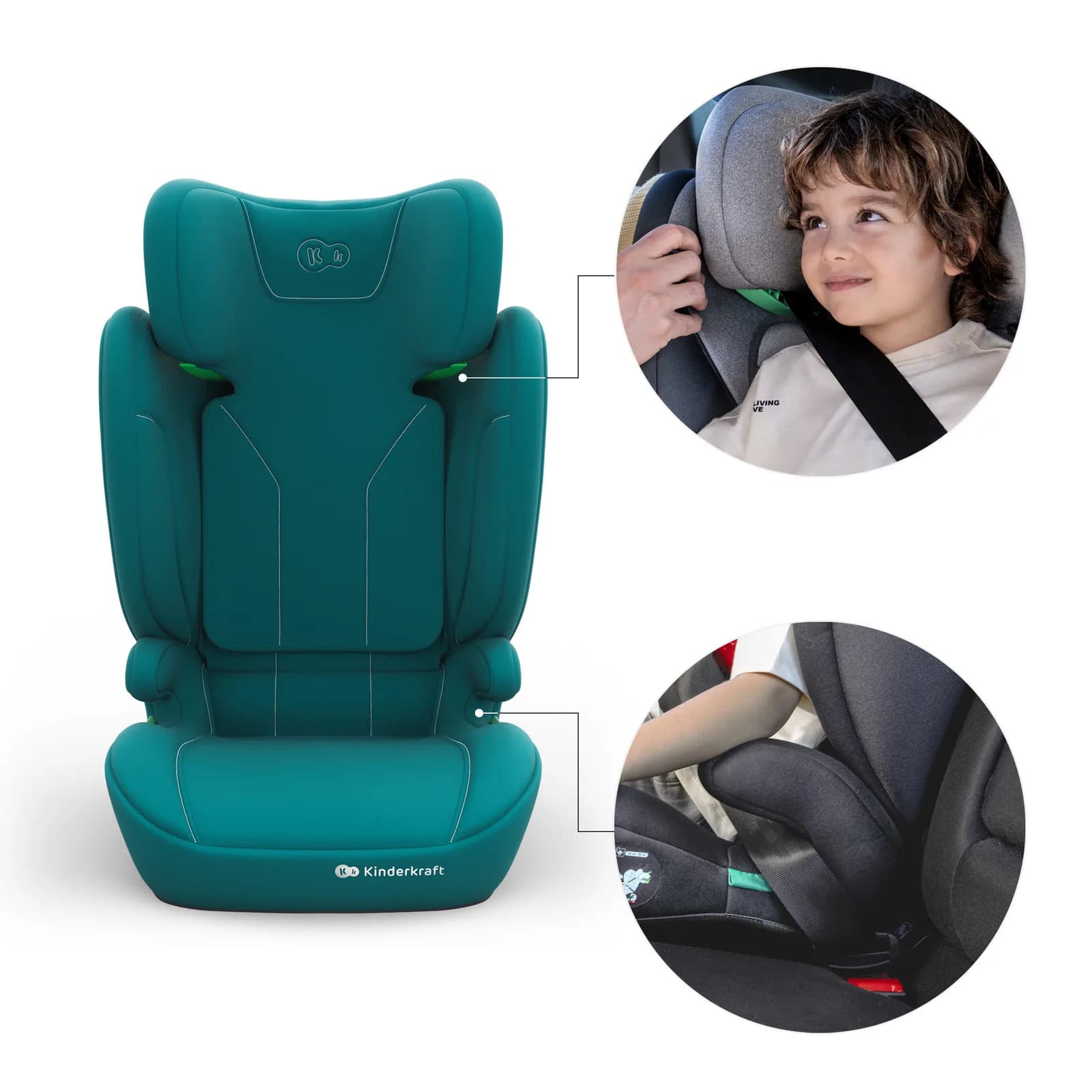 Автокрісло Kinderkraft i-Spark 2 Plus i-Size KCISPA02GREPL00 Green фото 7