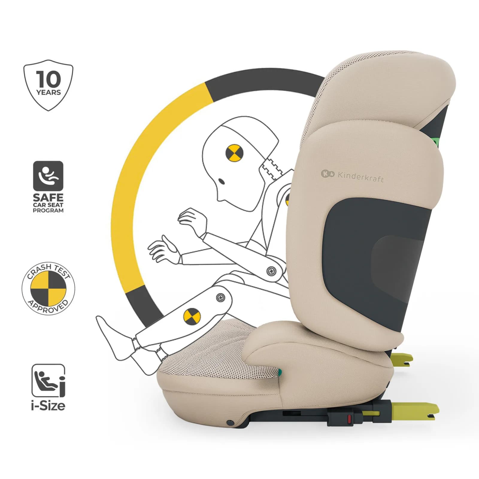 Автокрісло Kinderkraft Xpand 2 PRO i-Size KCXPPR02BEG0000 Beige фото 11