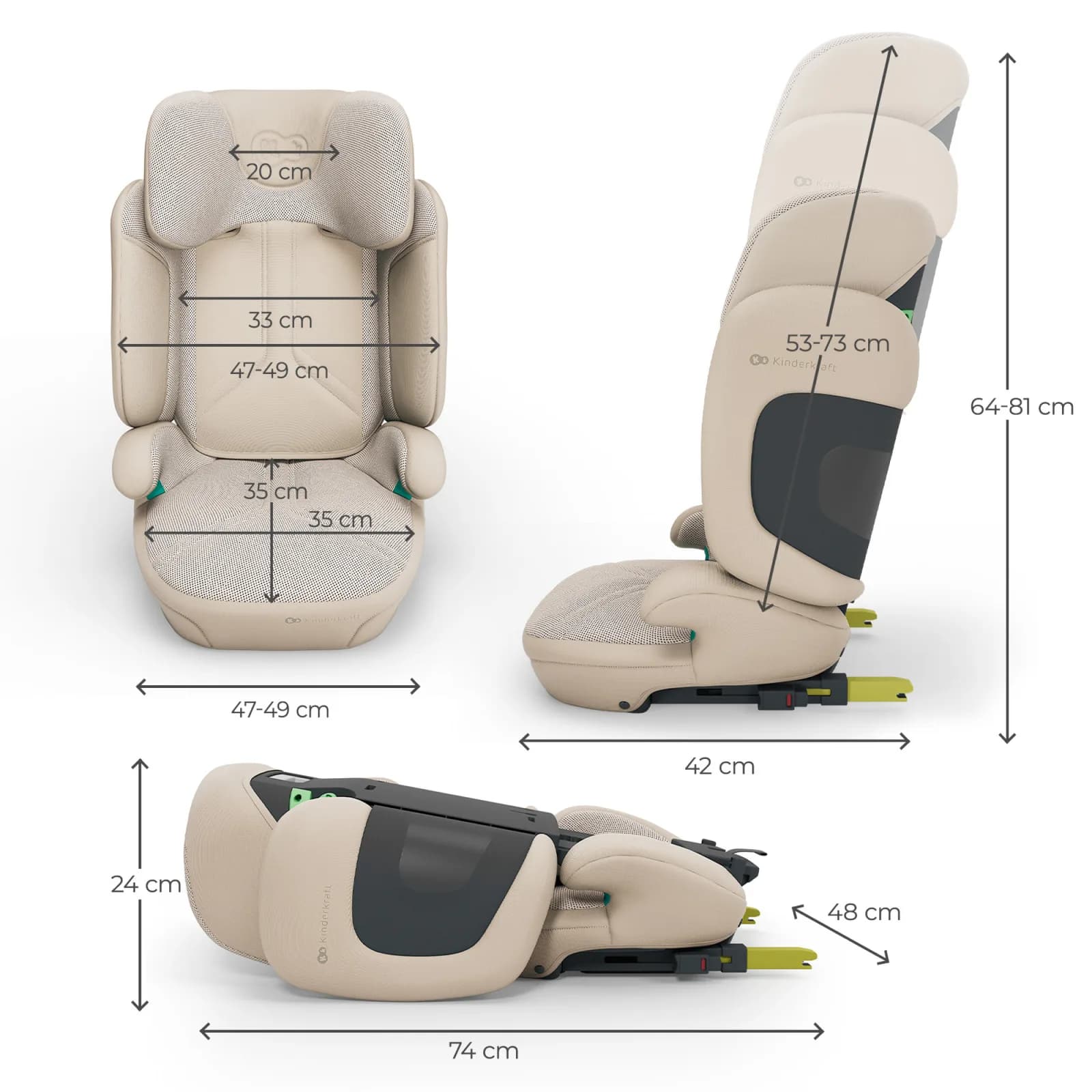 Автокрісло Kinderkraft Xpand 2 PRO i-Size KCXPPR02BEG0000 Beige фото 13