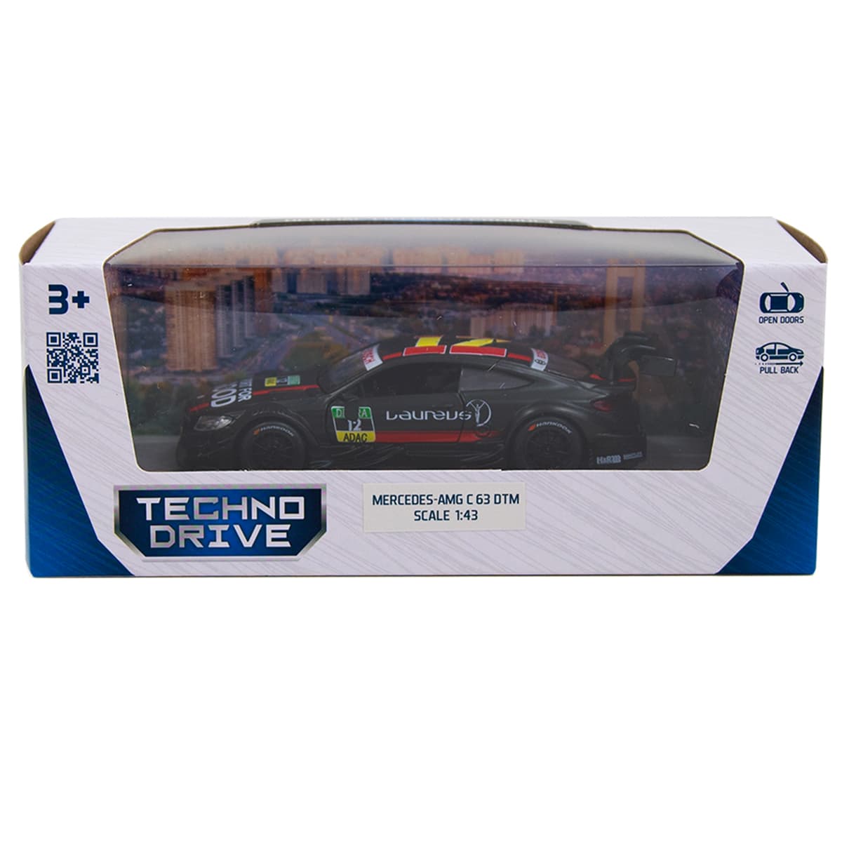 Машина Techno Drive Mercedes-Benz C63 DTM 1:32 250273